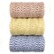 Wrapables Cotton Baker's Twine 12ply 330 Yards (Set of 3 Spools x 110 Yards) for Gift Wrapping, Party Decor, and Arts and Crafts (Brown, Dark Yellow, Navy)